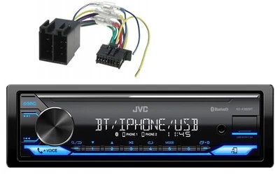 JVC KD-X382BT Autoradio 1DIN mit  AUX-IN MP3 USB Bluetooth 4 # 50W ISO Adapter - Bild 1 von 4