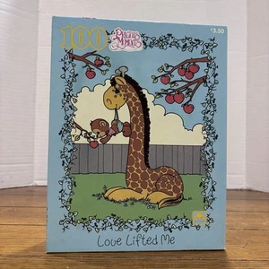 Puzzle Vintage Momenti Preziosi 100 Pezzi "Love Lifted Me" Scimmia Giraffa 1992 NOS - Foto 1 di 8