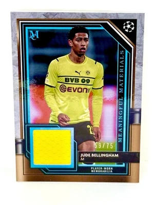 2021-22 Topps Museum Jude Bellingham Materials Player Worn Patch /75 Sapphire - Image 1 of 2