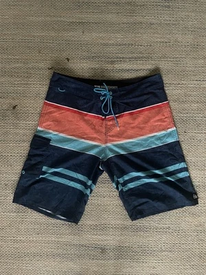 Reef Mens Board Shorts To Trip On Size 34 Multicolor Stripes Stretch Pocket Swim - Image 1 of 4