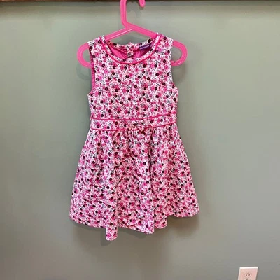 Sergent Major Girls Floral Print Dress Sleeveless Pink Accent Size 3Y - Image 1 of 4