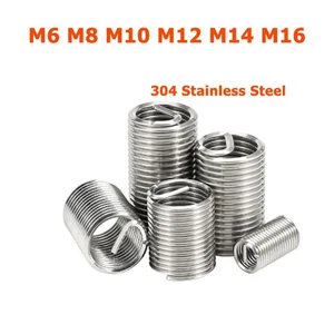 M6 M8 M10 M12 M14 M16 Helicoil Fine Thread Repair Insert Coil A2 Stainless Steel - Picture 1 of 7