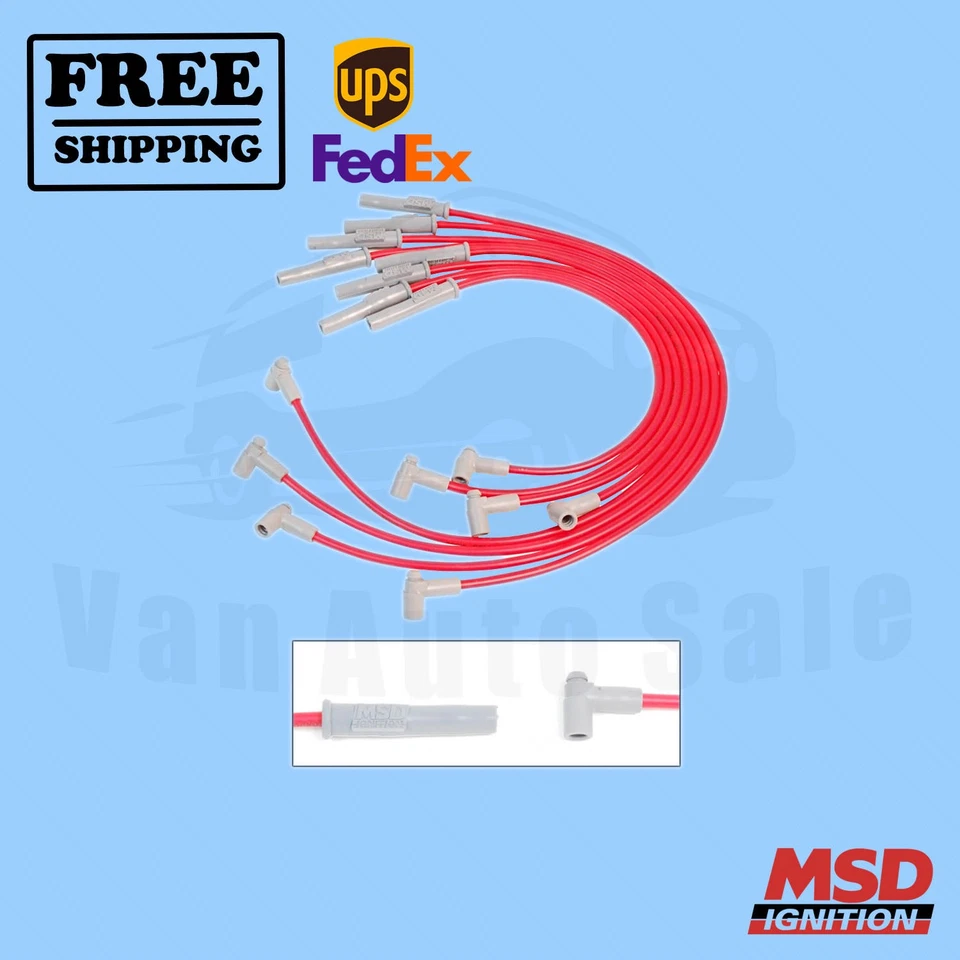 Spark Plug Wire Set MSD for Ford E-200 Econoline 1970-1974 - Image 1 of 2