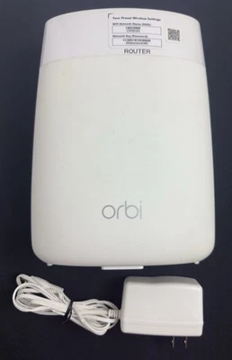 Orbi Netgear Router RBR50 White Satellite Home Mesh WiFi TriBand- Free Shipping - Image 1 of 4