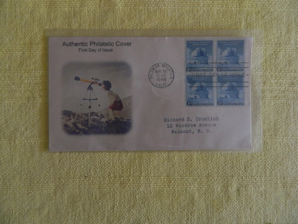 1 FDC 3cent Palomar Mt. Observatory (Sc.#966)         Wow! - Image 1 of 1
