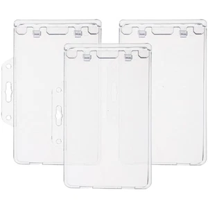 3 Pcs Badge Card Holder Horizontal Id Holders Protector Work Nurse Sleeves - Imagen 1 de 12