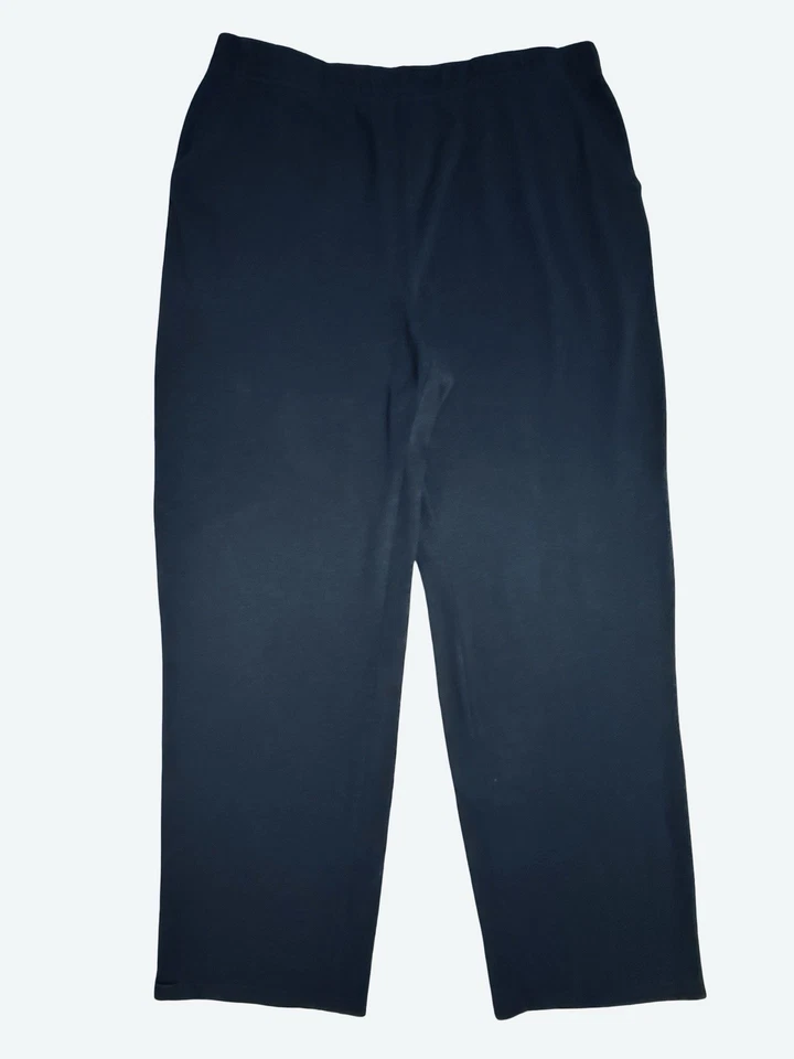 WHITE STAG Navy Blue Elastic Waist Pull On Pants Women's Size M Petite (8P-10P) - Image 1 of 4