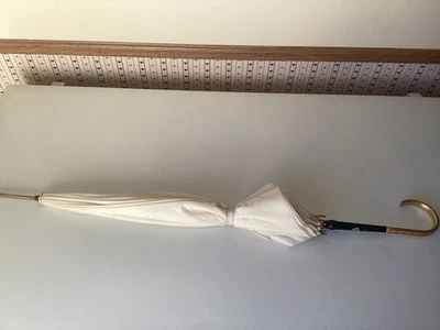 1960's Authentic Vintage Wood Handled Umbrella 35” - Image 1 of 4