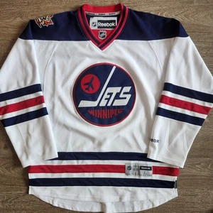 Winnipeg Jets 2016 Heritage Classic Reebok Jersey Large White Blank - Picture 1 of 8