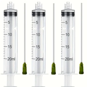5 x Spritzen-Set 20 ml mit stumpfen Nadeln für Liquid, Kanüle 100mm - Bild 1 von 1