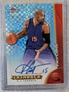 VINCE CARTER 2025 TOPPS FINEST FLASHBACK Auto! /99 Number Inscription! - Picture 1 of 2