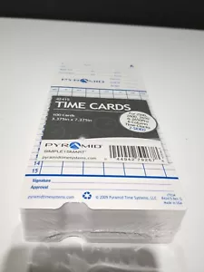 Pyramid Time Cards Simple Smart 42415 100 Count Sealed Systems Large Quantity - Picture 1 of 2