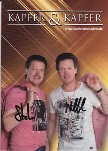 Kapfer&Kapfer - dt. Schlagerduo, Original-Autogramm! - Picture 1 of 1