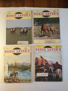 Lot Of 4 Vintage 1971-1972 Horse Lover's Magazines Fair Condition - Picture 1 of 24
