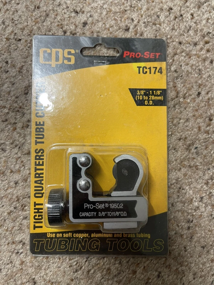 CPS PRO-SET Mini Tubing Cutter 3/8” - 1 1/8” TWN TC174 New - Image 1 of 1