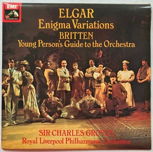 ASD 3417 Elgar Enigma Variations Britten Young Person's Charles Groves EMI NM - Picture 1 of 5