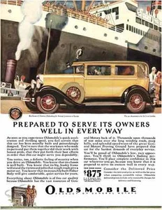 Oldsmobile 1929 - Oldsmobile Ad - Prepared to Serve its Owners Well in Every Way - Bild 1 von 1