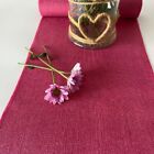 Dusky Pink  Handmade 100% Natural Hessian Burlap Table Runner 30cm x 185cm