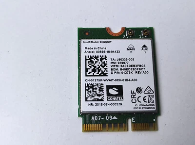 Dell Inspiron 14 5490 WiFi Wireless Card 01275K - Image 1 of 2
