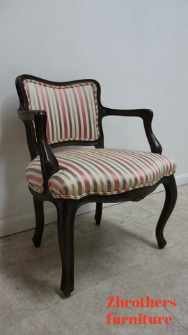 Vintage 1950s Baker Furniture French Living Room Arm Lounge Chair B Cover