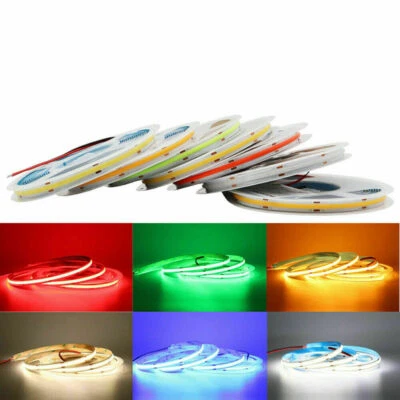 High Density COB LED Strip Light 480led/m Tape Light Dimmable Linear Ribbon lamp - Image 1 of 4