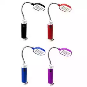 Mini torcia da lavoro pieghevole portatile 15 luce LED lampada a batteria UK - Foto 1 di 1