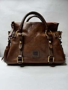 Dooney & Bourke Handtasche aus natürlichem florentinischem Leder KEIN Riemen - Bild 1 von 21