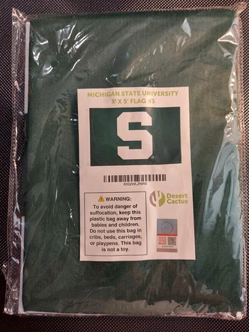 Michigan State University 3' x 5' Flag #3 by Desert Cactus - NEW Cover