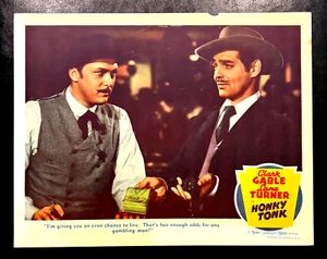 MGM HONKY TONK 1941 TARJETA DE LOBBY ORIGINAL, CLARK GABLE, LANA TURNER - Imagen 1 de 1