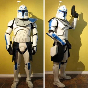 Star Wars Captain Rex Cosplay Wearable Armor Self Assembling Coloring EVA Prop - Foto 1 di 15