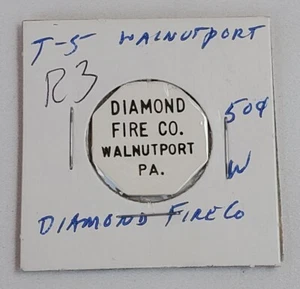 Diamond Fire Co. ~ Walnutport, PA gut für 50c in Trade Token R3 ~ unser # G26 - Bild 1 von 4