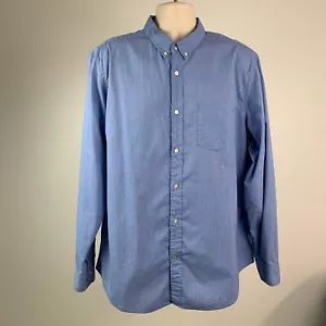 Camisa Banana Republic Talla XL Botón Frontal Azul Camden Fit Bolsillo Algodón - Imagen 1 de 6