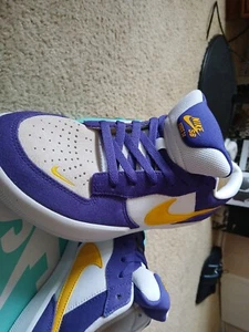 Nike Sb Force 58 Lakers PURPLE AND GOLD - Picture 1 of 3
