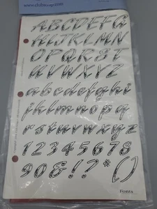 club scrap rubber stamps Alphabet, Letters And Numbers - Picture 1 of 3