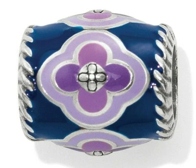 NUEVO SIN ETIQUETAS Brighton ABC CASABLANCA JEWEL esmalte púrpura flor cruz cuentas encanto  Foto 1 de 2
