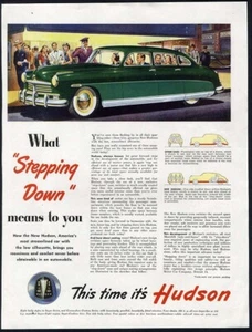1948 HUDSON Car Auto Ad Green FOUR DOOR SEDAN  - Picture 1 of 1