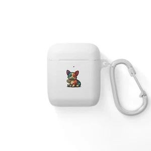 Funda protectora estilo parche bordado corgi AirPods y AirPods Pro - Imagen 1 de 25
