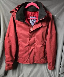 Burton Snowboard Dry Ride Jacket RN#87380 CA#26902 Large Hooded Red Women’s M - Picture 1 of 11