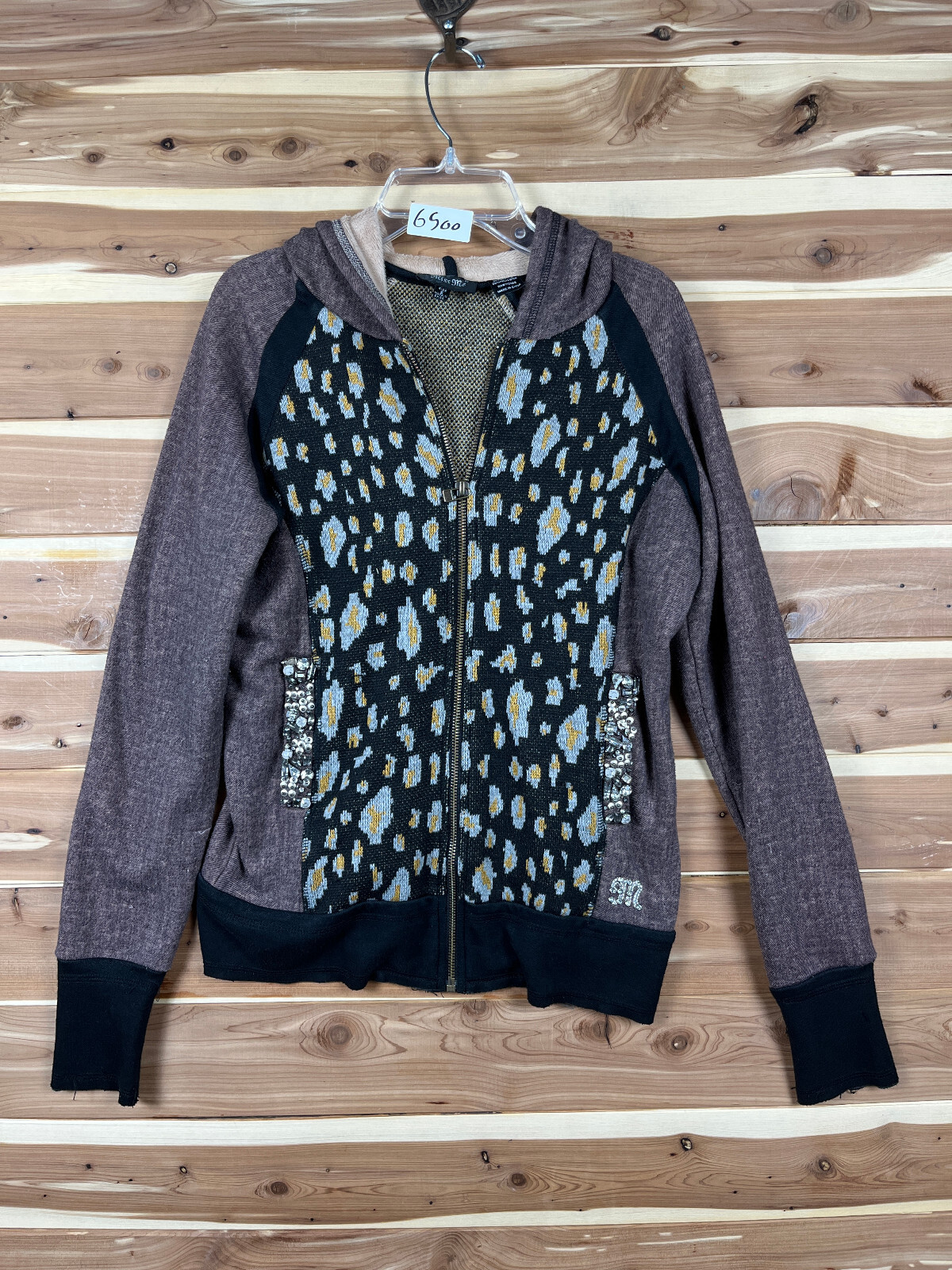 Miss Me Sweater Womens Small Black Full 