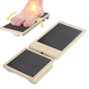Single Leg Balance Board Wooden Ankle Foot Strengthener Trainer Balance Training - Picture 1 of 10