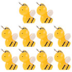  10pcs Miniature Bee Charms Mini Resin Animal Charms Diy Keychain Pendant
