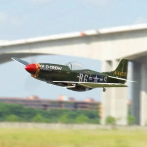 Mustang 420 mm envergadura RC avión de combate con kit de tren de aterrizaje retráctil + - Imagen 1 de 9