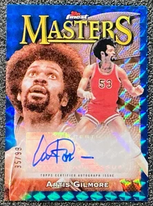 Artis Gilmore 2024 Topps Finest #MA-AG Masters Blue Geometric Refractor /99 (AU) - Picture 1 of 2