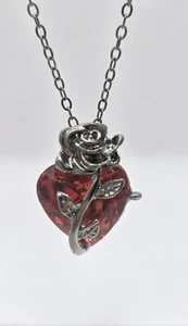 Collana Amore Rosa Punk Moda Personalità Forma Cuore Clavicola Catena Ciondolo - Foto 1 di 3