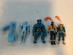 Marvel Legends ToyBiz Lot Of 4 X-Men - Beast, Iceman, Luke Cage, And Iron Fist - Picture 1 of 1