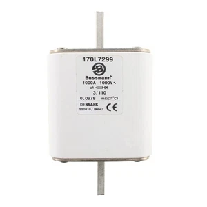 BUSSMANN 170L7299 HIGH SPEED SQUARE FUSE LINK, INDICATOR, 1000V~, 1000-AMP - Picture 1 of 1