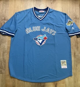 Toronto Blue Jays Jersey Joe Carter #29 Powder Blue 92 V-neck pullover 56 3XL - Picture 1 of 19