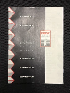 B&W 600 Series User Manual - DM600i / 610i / 620i / 630i / 640i - Picture 1 of 3