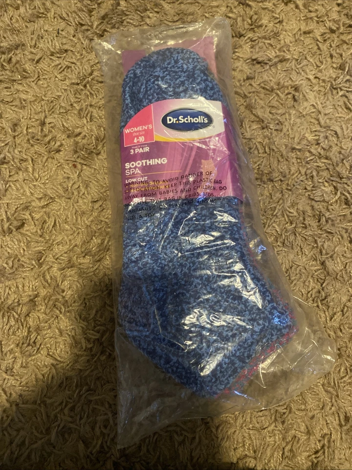 (2) Женские успокаивающие носки для спа с низким вырезом Dr. Scholl's размер 4-10 упаковка 2 шт. - Изображение 1 из 1