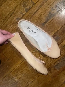 BEIGE/NUDE REPETTO CENDRILLON FLATS - Picture 1 of 3